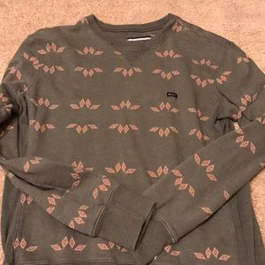 RVCA Forest Green Crewneck Sweater